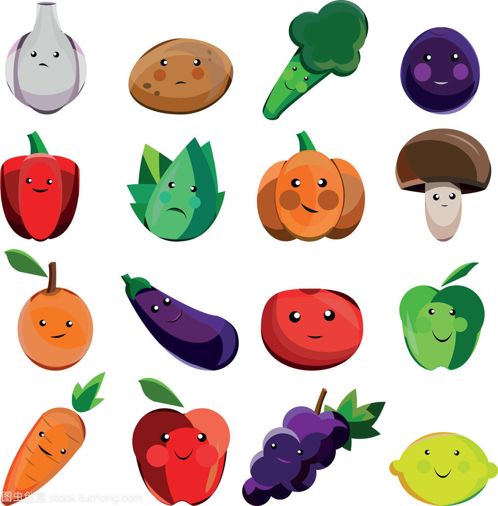 大設計卡通蔬菜套